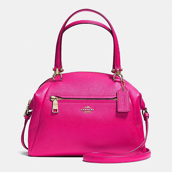 Portable Multi-Function Coach Prairie Satchel In Pebble Leather | Women